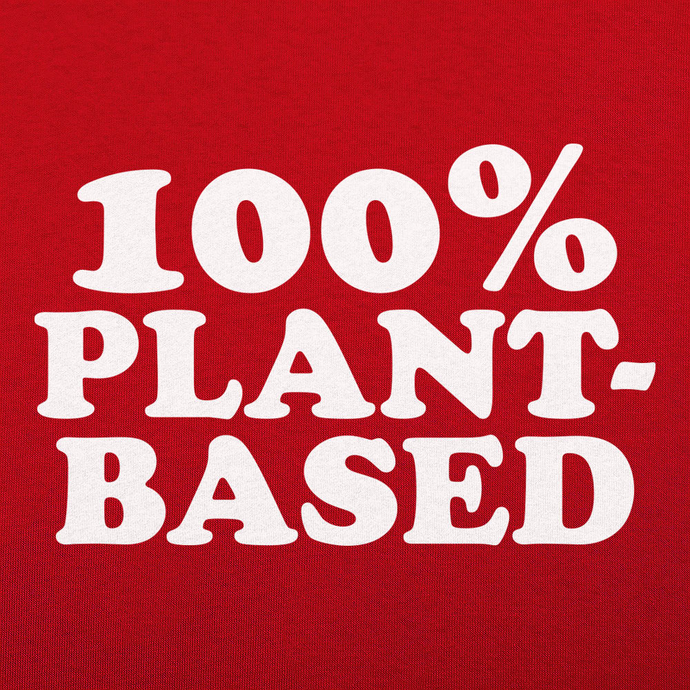 100% Plant Based Vegan Vegetarian Slogan