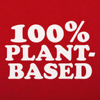100% Plant Based Vegan Vegetarian Slogan