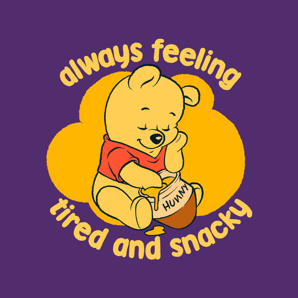 Cute Tired Snacky Bear