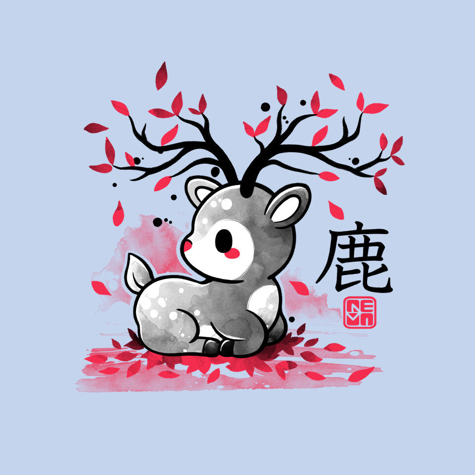 Japanese Deer In Autumn