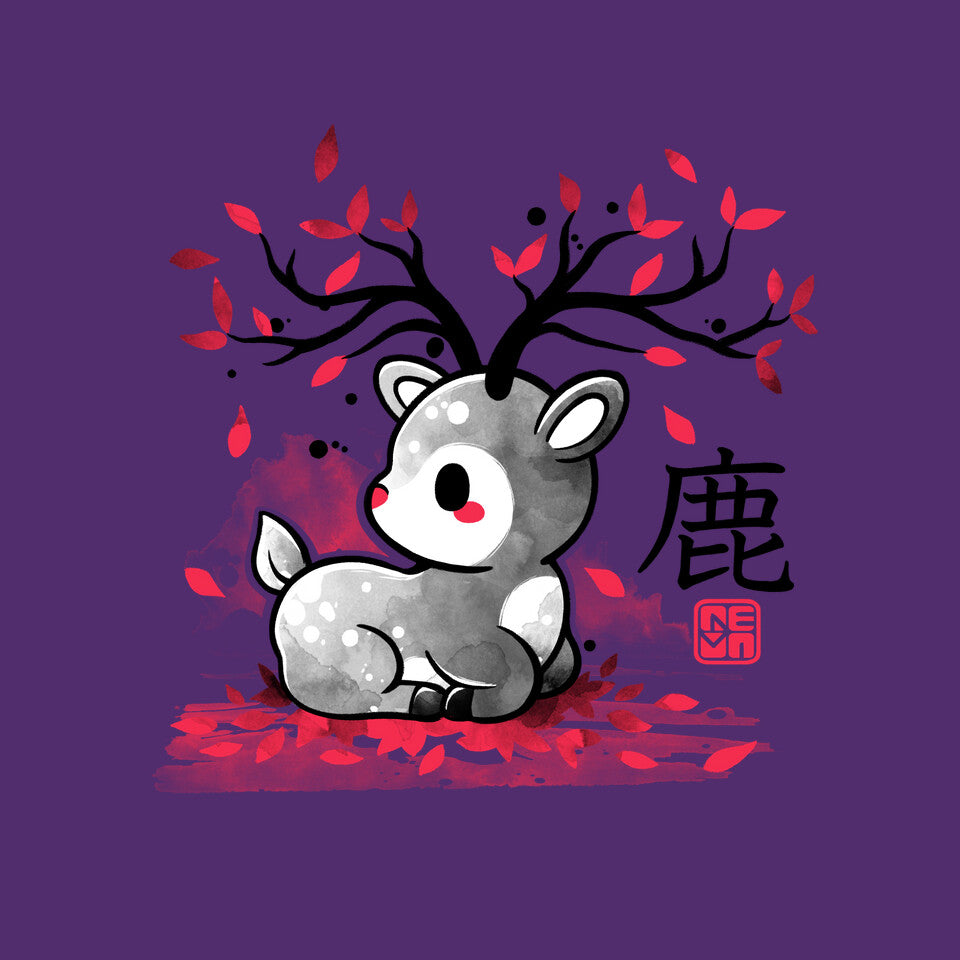 Japanese Deer In Autumn