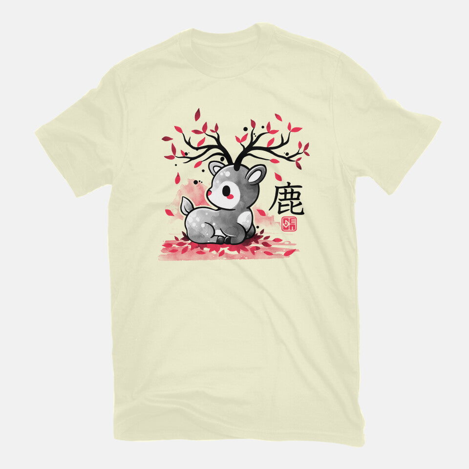 Japanese Deer In Autumn