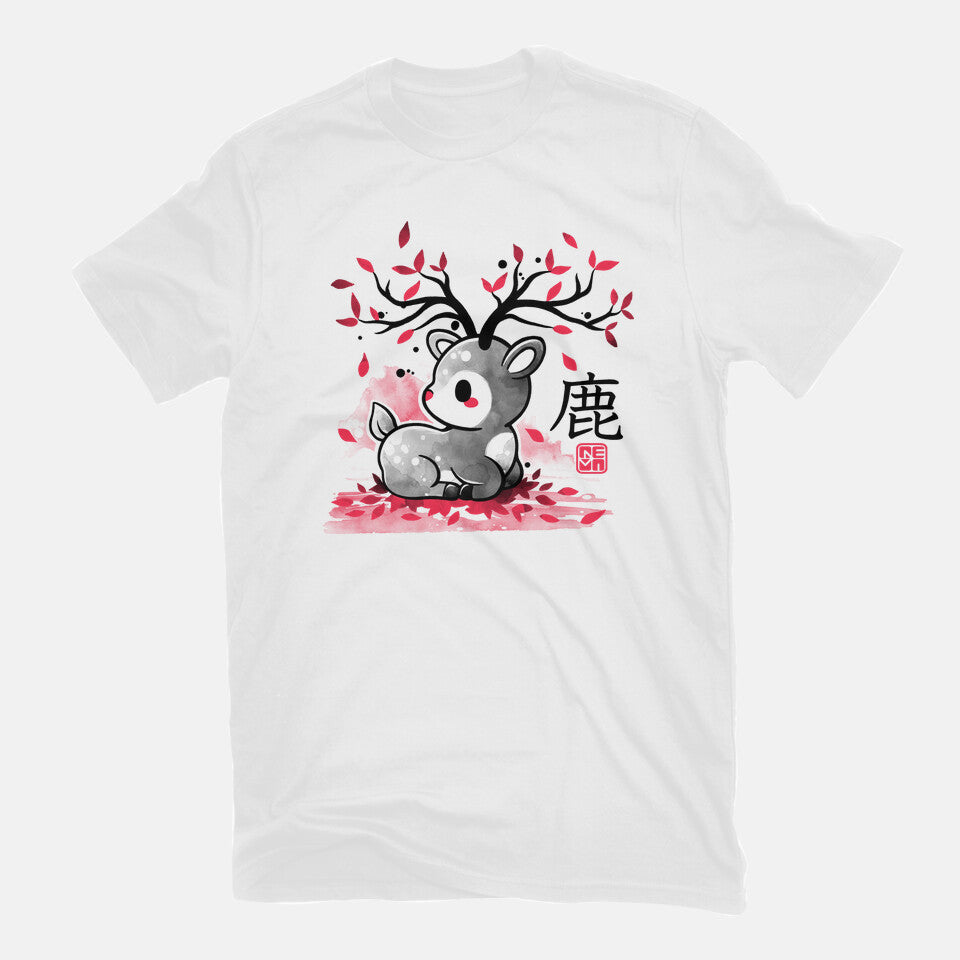 Japanese Deer In Autumn