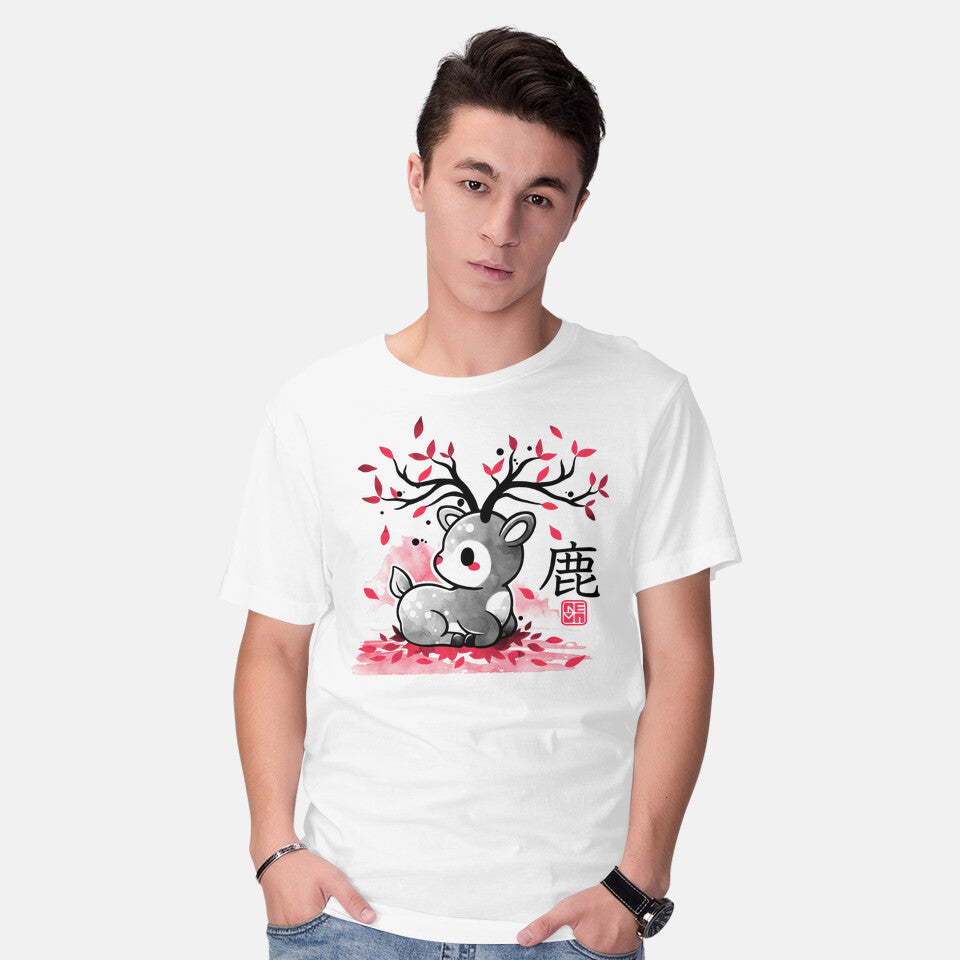Japanese Deer In Autumn