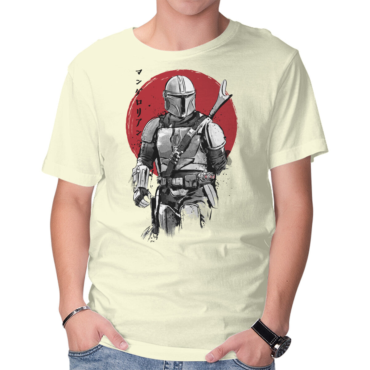 Mandalorian Bounty Hunter Sumi-e