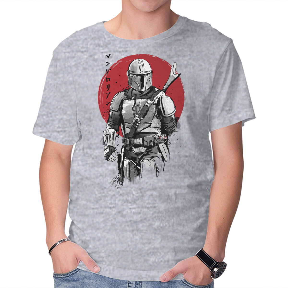 Mandalorian Bounty Hunter Sumi-e