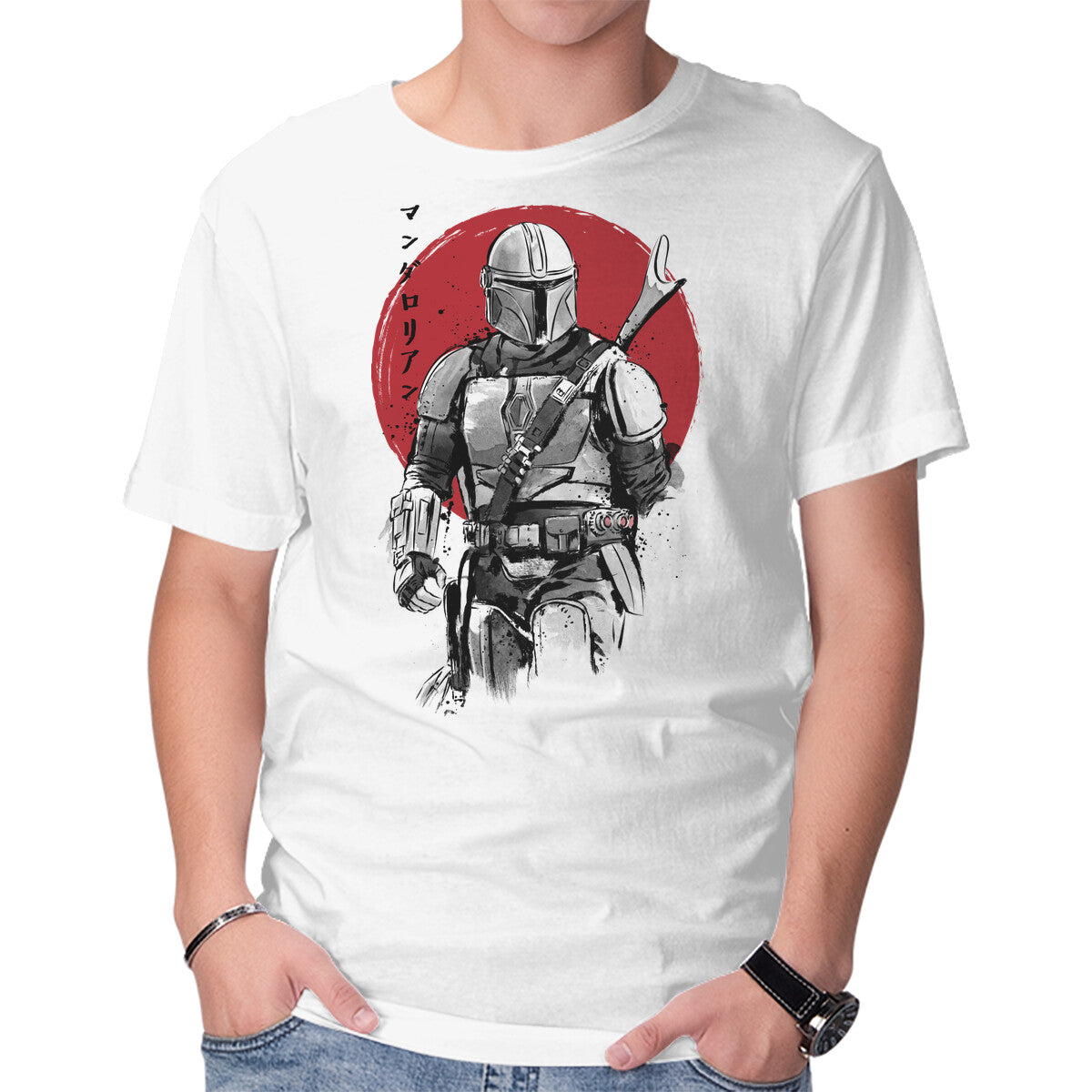 Mandalorian Bounty Hunter Sumi-e