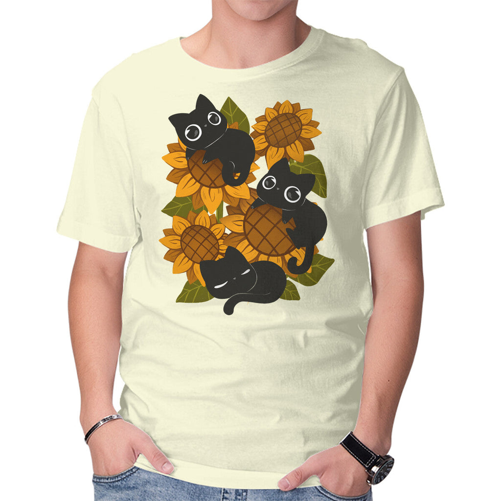 Sunflowers And Black Kitties