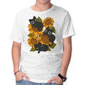 Sunflowers And Black Kitties