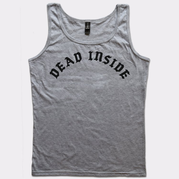 Dead Inside Gothic Font Sarcastic Emo Quote