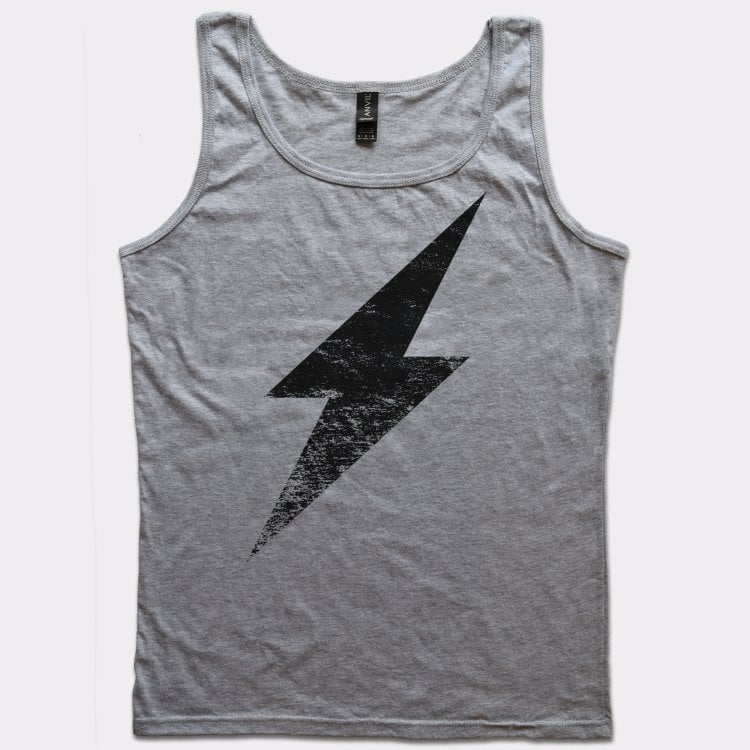 Vintage Lightning Bolt Distressed Retro Graphic