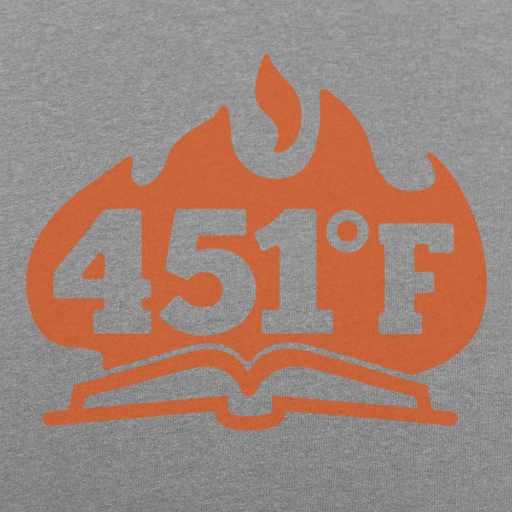 451 Fahrenheit Burning Book in Flames