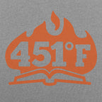451 Fahrenheit Burning Book in Flames