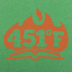 451 Fahrenheit Burning Book in Flames