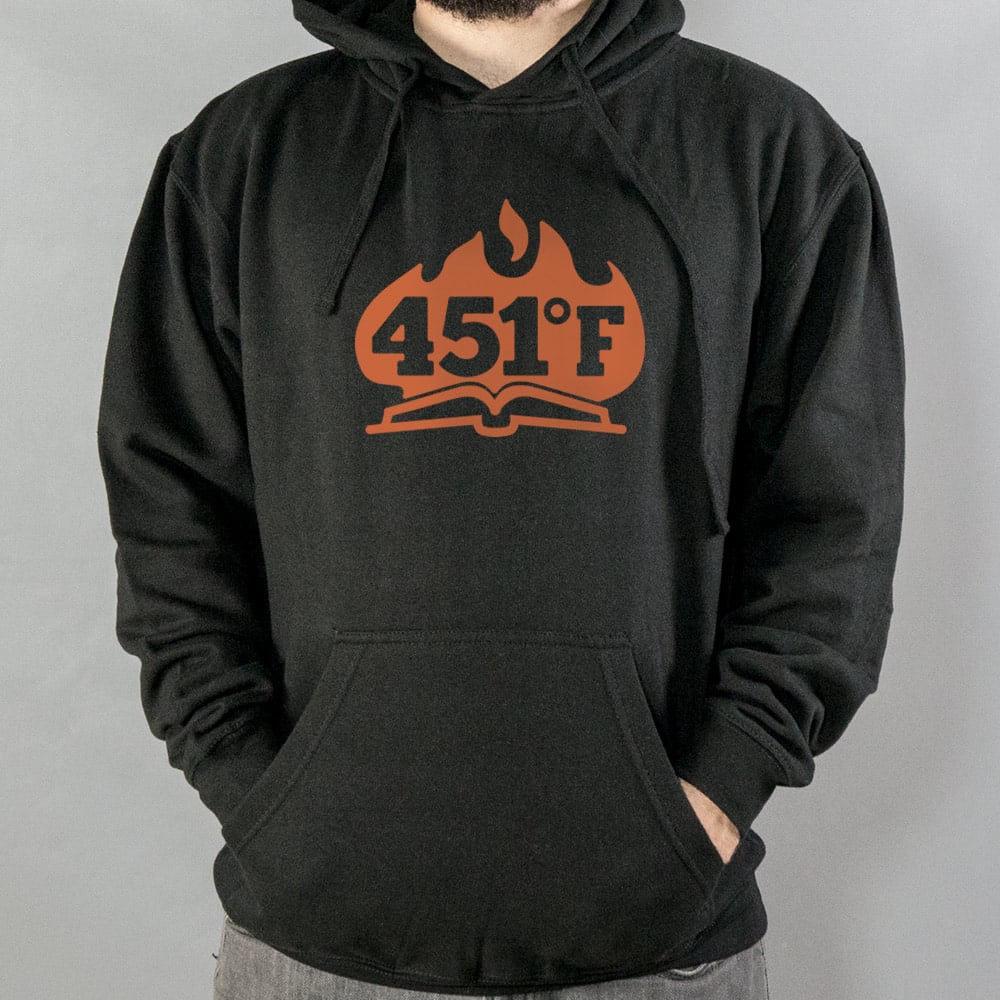451 Fahrenheit Burning Book in Flames