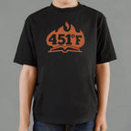 451 Fahrenheit Burning Book in Flames