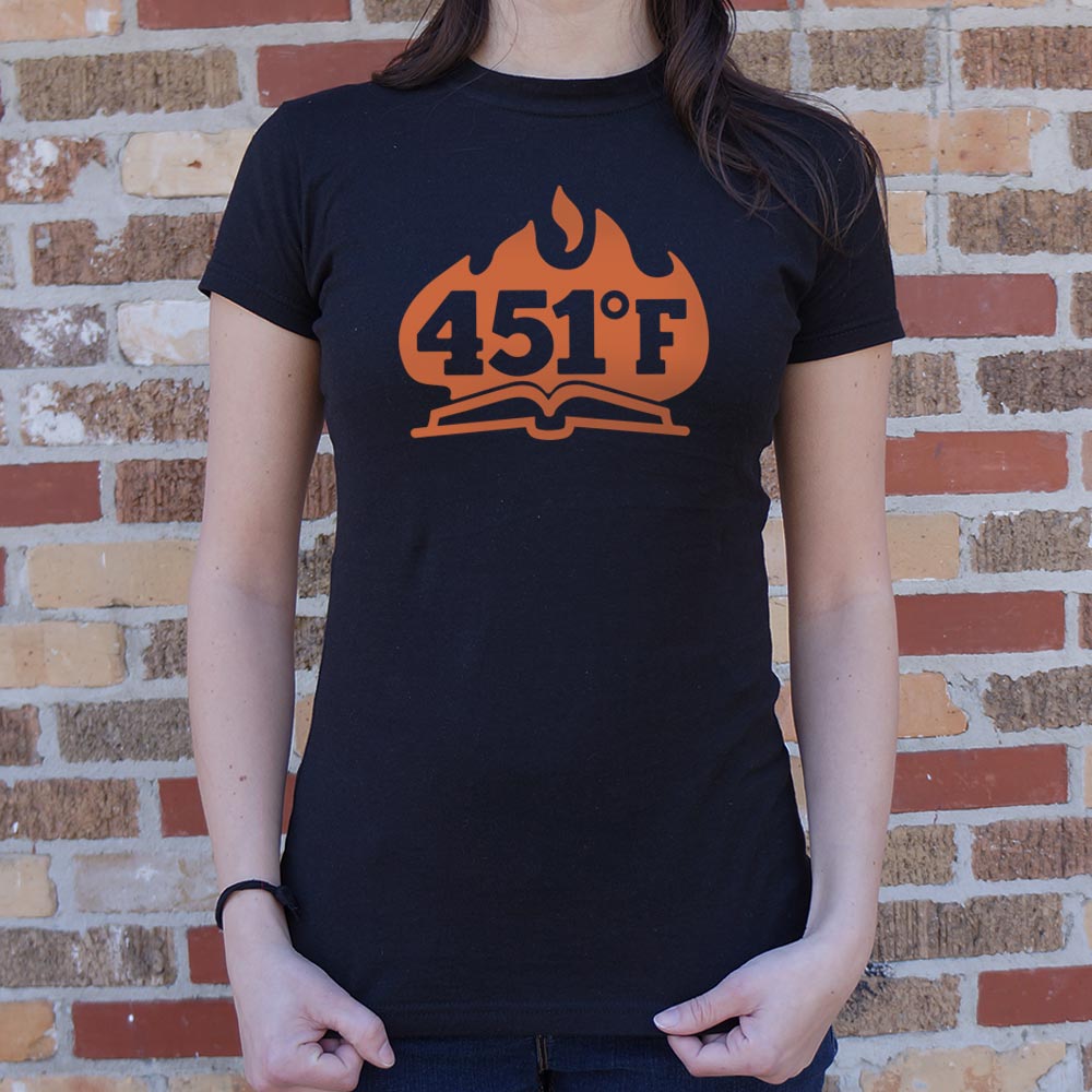 451 Fahrenheit Burning Book in Flames