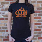 451 Fahrenheit Burning Book in Flames