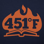 451 Fahrenheit Burning Book in Flames