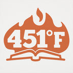 451 Fahrenheit Burning Book in Flames