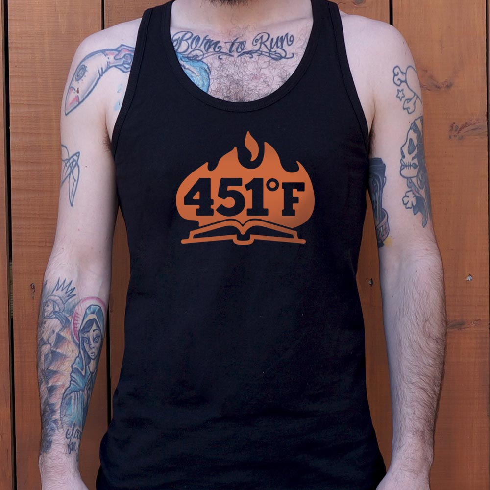 451 Fahrenheit Burning Book in Flames
