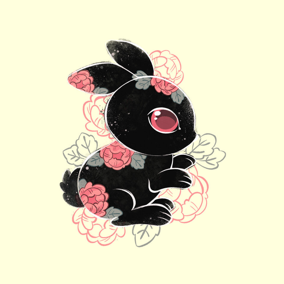 Ink Flower Rabbit