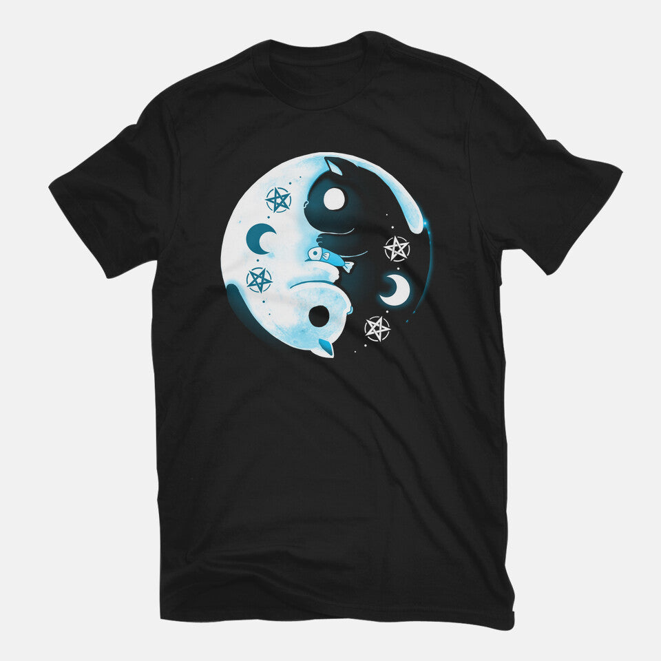Yin Yang Moon Cats