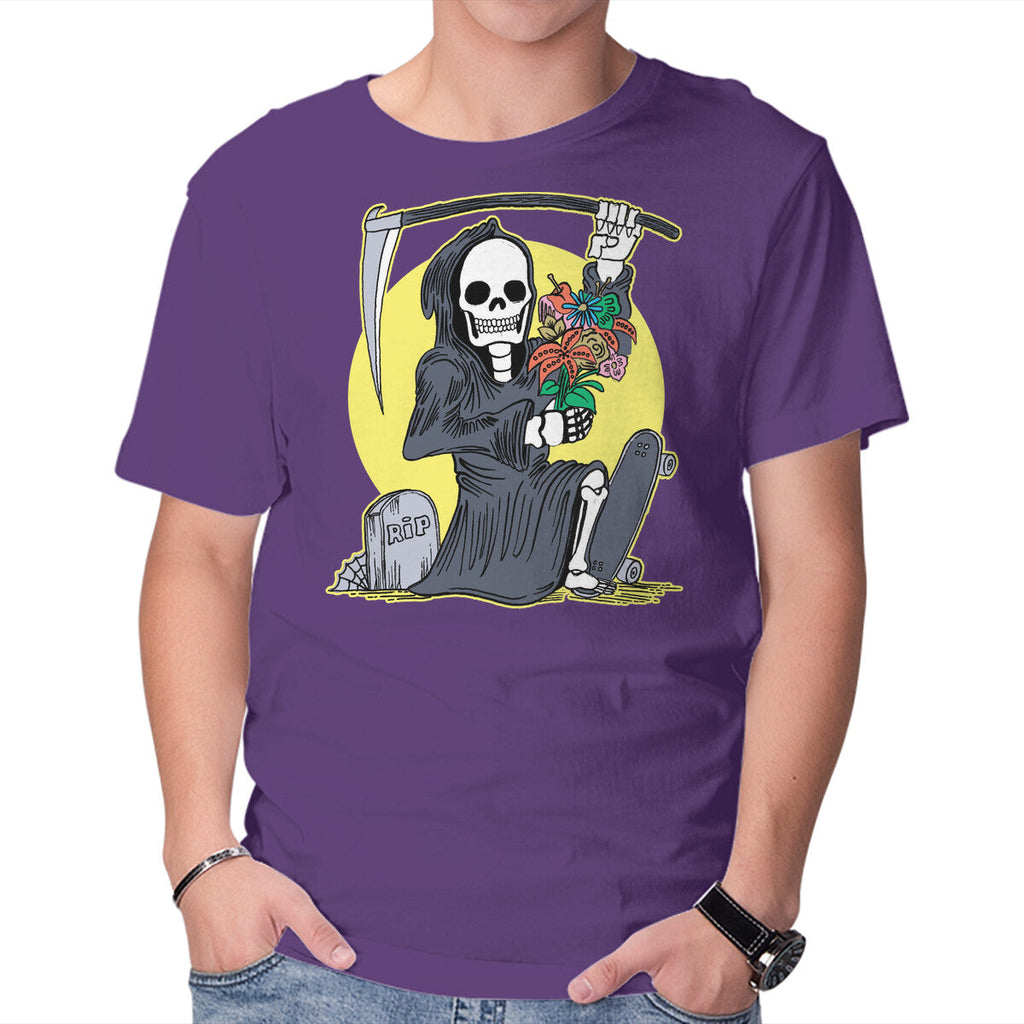 Death Holding Flowers