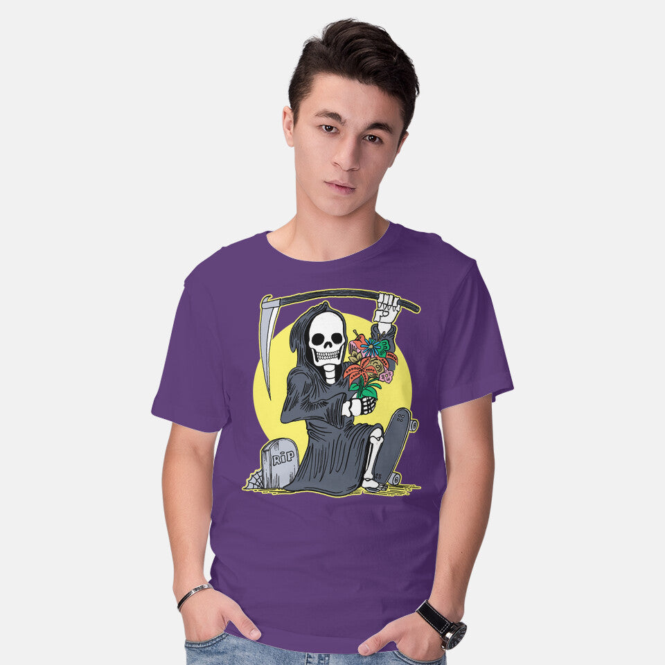 Death Holding Flowers