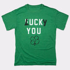 Lucky You Four Leaf Clover St Patrick's Day Design