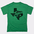 Tejas Texas State Silhouette with Lone Star