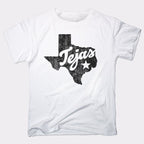 Tejas Texas State Silhouette with Lone Star