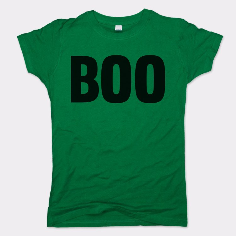 Boo Halloween Word Graphic