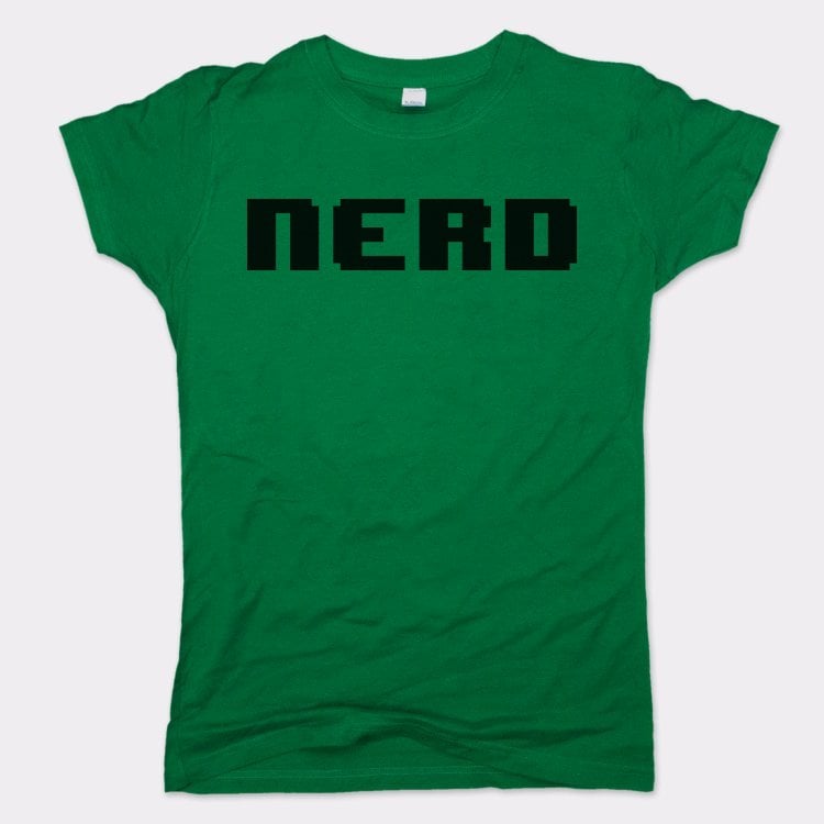 Nerd in Retro Pixel 8Bit Font