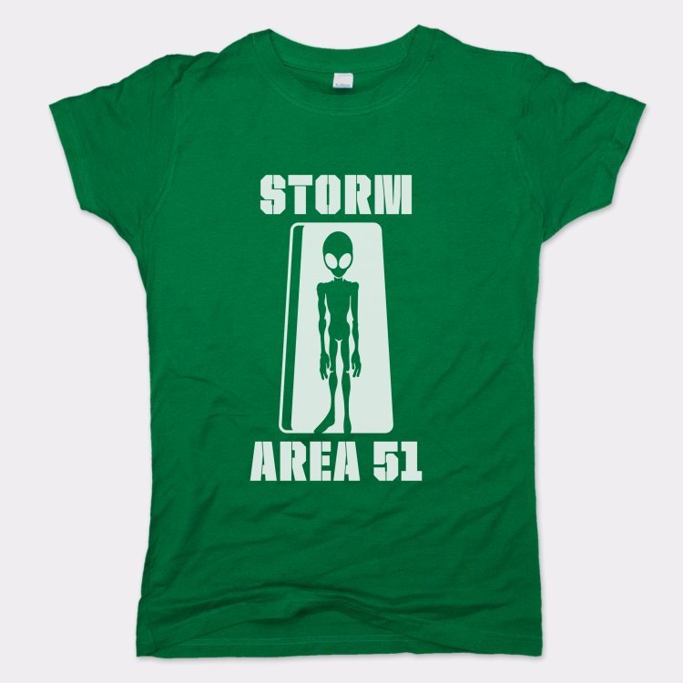 Storm Area 51 Alien Silhouette