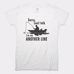 On Another Line Fisherman Fishing Boat Pun