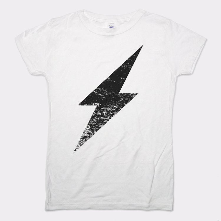 Vintage Lightning Bolt Distressed Retro Graphic