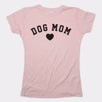 Dog Mom with Heart Varsity Text