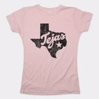 Tejas Texas State Silhouette with Lone Star