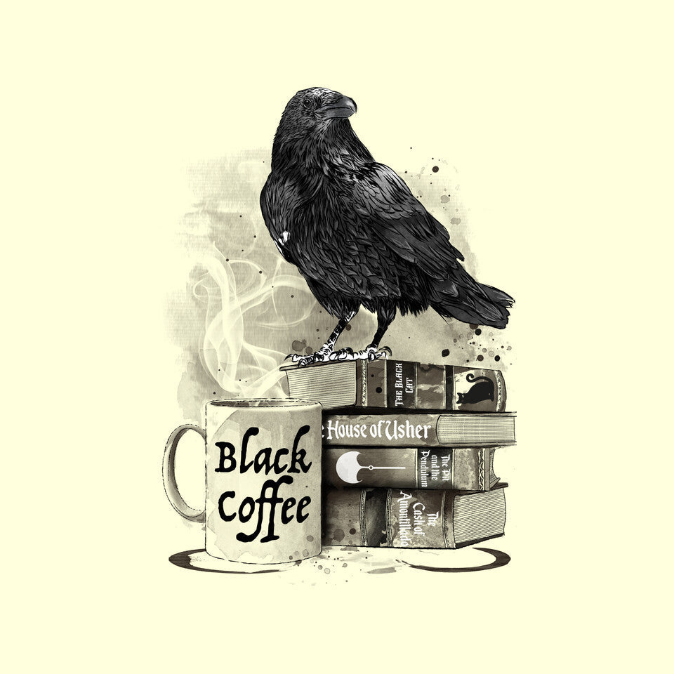 Coffee. Raven And Poe
