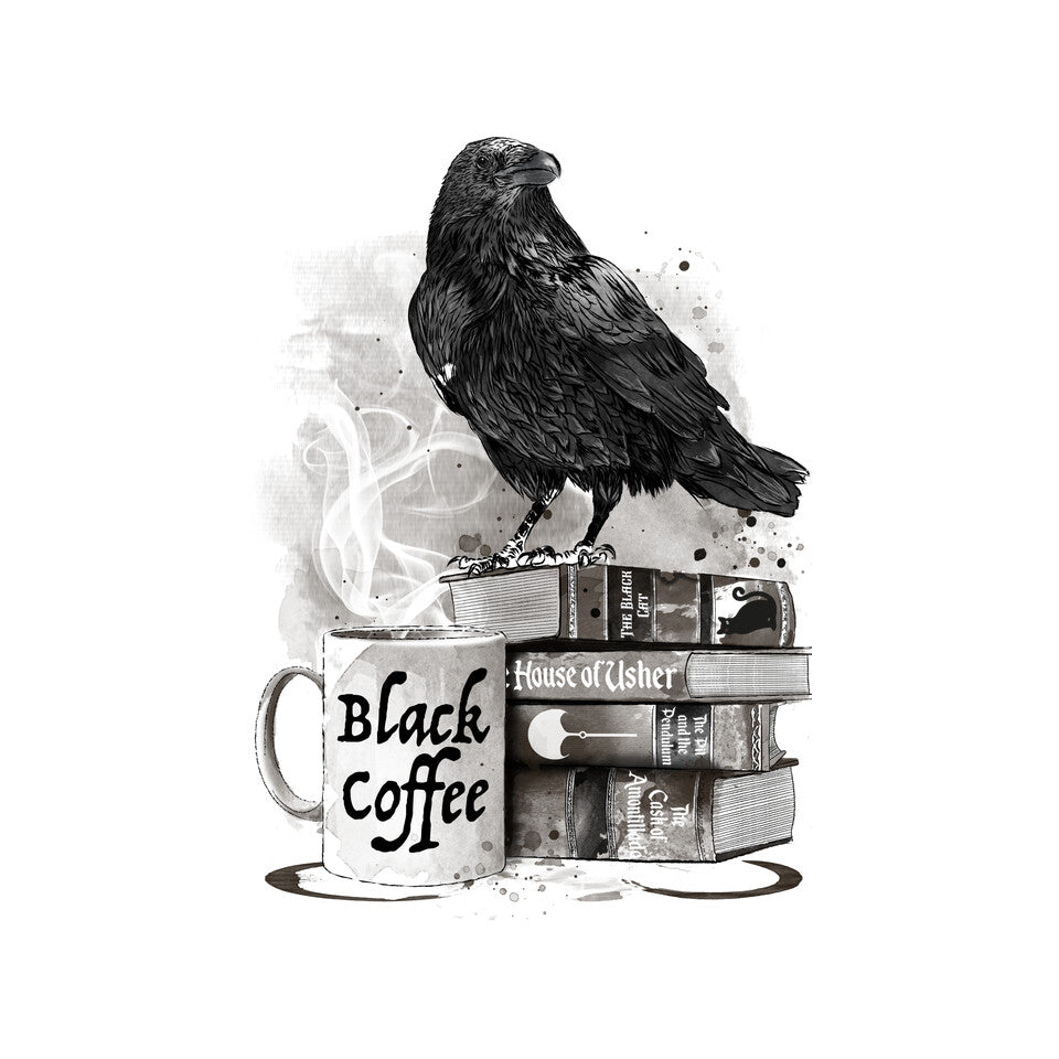 Coffee. Raven And Poe