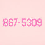 867-5309 Jenny's Retro Neon Phone Number
