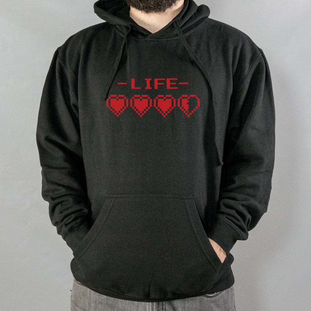 8-Bit Life Hearts Video Game Health Bar