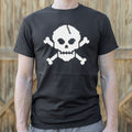 8-Bit Skull and Crossbones Pixel Art