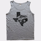 Tejas Texas State Silhouette with Lone Star