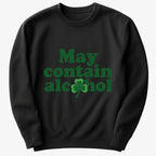 May Contain Alcohol Shamrock St Patrick's Day Design