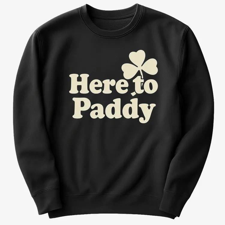 Here to Paddy St. Patrick's Day Shamrock Pun