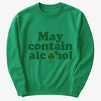 May Contain Alcohol Shamrock St Patrick's Day Design
