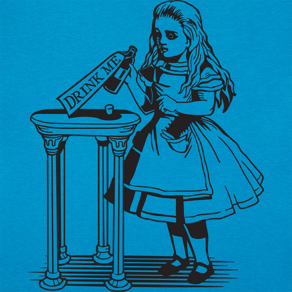 Alice Drink Me Bottle Wonderland Illustration
