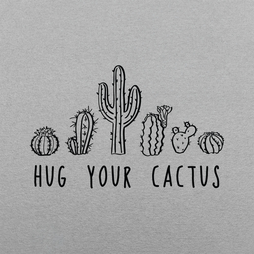 Hug Your Cactus with Cute Illustration